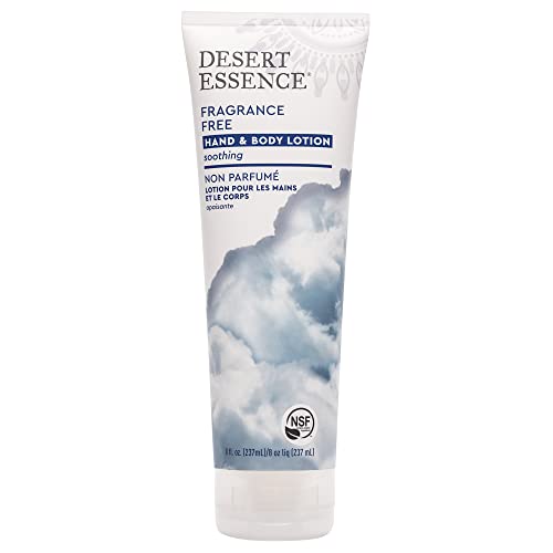 Desert Essence Hand And Body Lotion Fragrance Free 8 Ounces