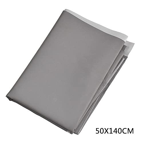CHZIMADE Material Stoff zum Nähen Meterware - Nachtsicht Reflektierender Sicherheitswarnstoff Leuchtender Silberner Blitz Leuchtender Regenmantelstoff, 50 * 140cm
