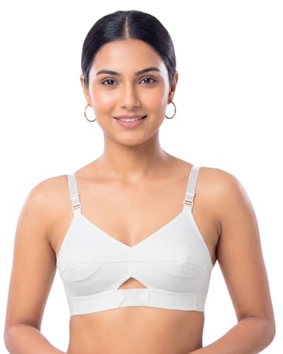 Image of Brida Sajini Women's Cotton Round Stitch Bra | Full Coverage | Single Layered | Non-Padded | Wireless | Saree Bra for Heavy Bust | Daily Use | Combo