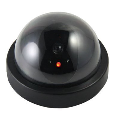 Dummy Fake Wired Security CCTV Dome Camera with Flashing Red LED Light, Black-picture-33