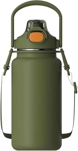 ��e�� 316 �X�e�����X ���� �^��f�M1000/1300ML �ۉ��ۗ� �X�g���[������ 2WAY �A�E�g�h�A �L�����v �n�C�L���O �X�|�[�c�{�g�� (1300ML,�O���[��)
