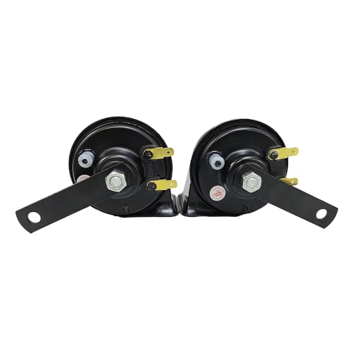 Image of inchUno Minda 875048 Clarton C80 Trumpet Horn Set - 12V, <3.5A, >110±5 DB Built for all Car's & Suv's with European Technology inch