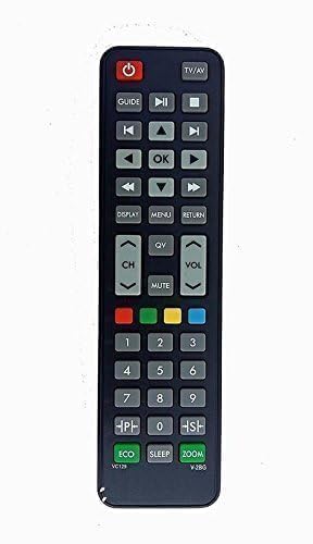 Image of BLACKSHEEP Universal LCD Led Tv Remote Compatible for Videocon LCD Led Hd Tv Remote Control Multi-Coloured-(Old Remote Must be Exactly Same) -(Black)