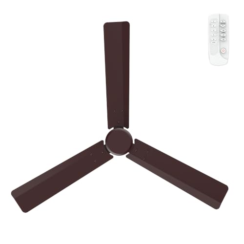 Image of Bajaj Classico Sleek 5S 1200MM(48) BLDC Ceiling Fan with Remote|BEE 5 Star Rated Energy Efficient|Saves upto 57% on electricity bills|Sleek Compact Design|High Air Delivery|2Yr Warranty|Red Walnut