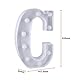 HONPHIER® Buchstaben Lichter Alphabet Lampe LED Brief Beleuchtung Buchstabe Licht Beleuchtete Buchstaben Nachtlichter Dekoration für Geburtstag Party Hochzeit Kinderzimmer (C)