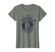 It's Not Hoarding If It's Vinyl. Funny vintage vinyl record design for a music lover or vinyl junkie who loves collecting LP vinyl records. Perfect gift for a record player fan or record store owner. This distressed, retro vinyl record collector desi...