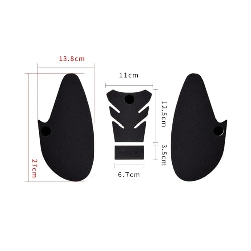 Pads réservoir de carburant antidérapants pour stabiliser le genou sur YZF-R3 - 6