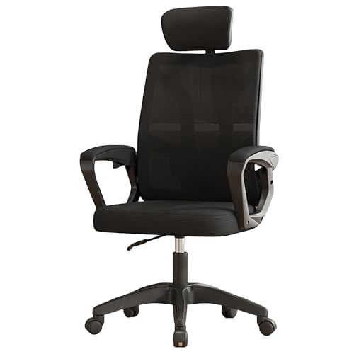 RKJDMSWJ Silla de Oficina/Silla para Juegos/Silla para computadora Silla ergonómica para computadora de Oficina con función reclinable y Soporte Lumbar Ajustable - Silla para Juegos con Base de 5 EST