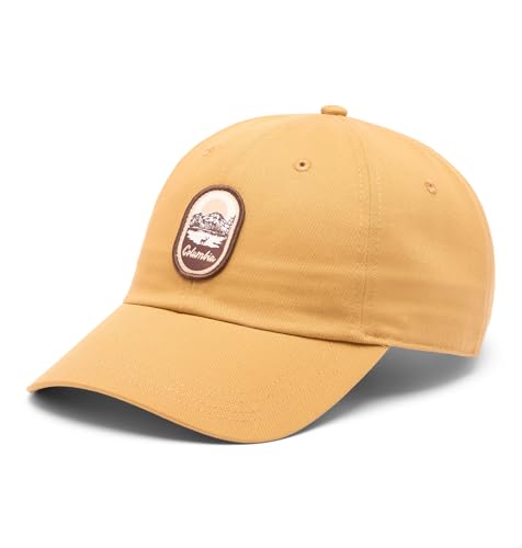 Image of Columbia Unisex Provisions Ball Cap, Lemon Wash /Mountain Landscape