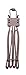 CampCo Uzi Uzi-FLXC-TAN Single Use Double Restraint Flex Cuff, Tan