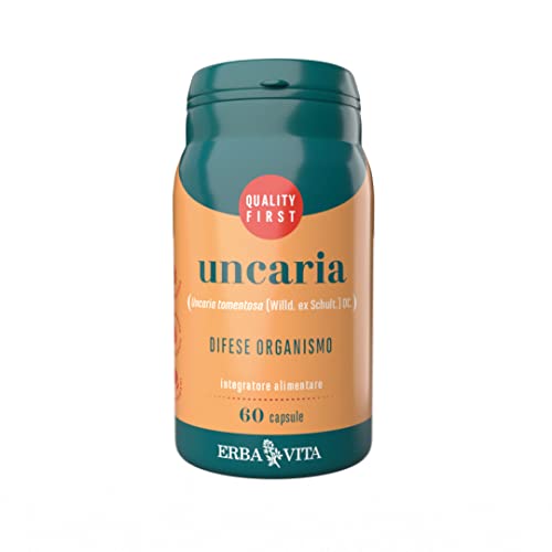 ERBA VITA Integratore Alimentare di Uncaria - 60 Capsule - Utile al sostgno delle difese immunitarie e alle articolazioni