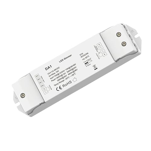 Variateur LED DA1-D CV dimmer PWM 12V 24V 48V ruban monochrome