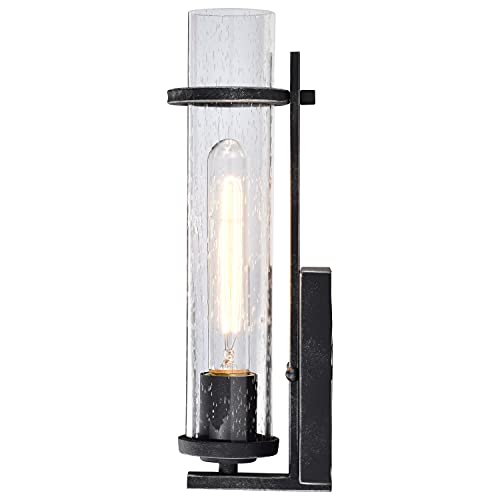 Nuvo 60/6381 Donzi-1 Light Vanity Fixture-Iron Black Finish #TOP1