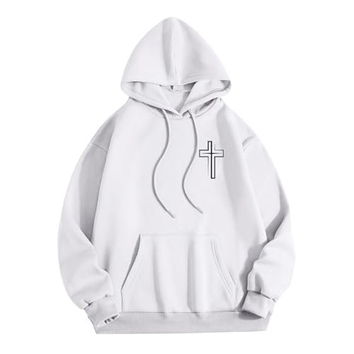 Hoodies for Men Graphic, Oversized Christian Cross Lion Pullover Hoodies, Pullover Top Fashion Clothes4