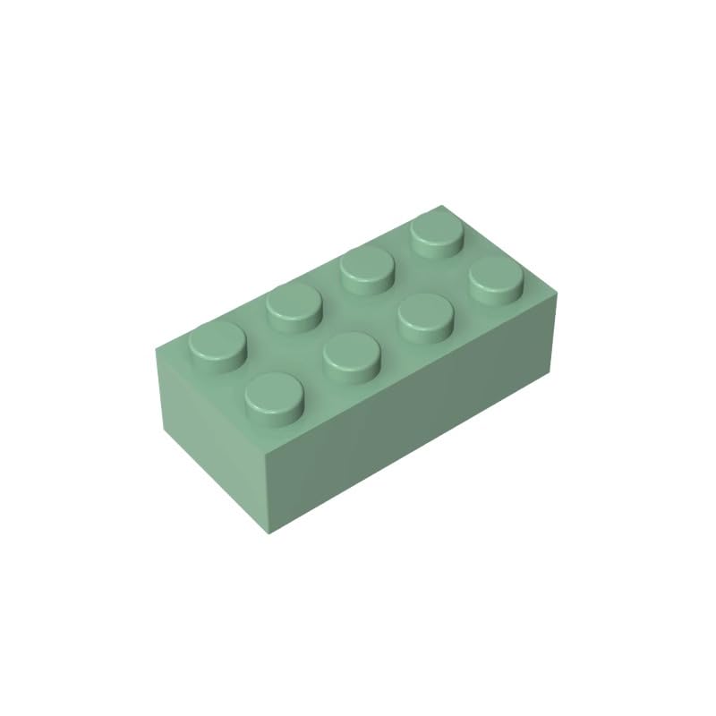 Gobricks 3001 Basic Bricks Brick 2x4 50 Pieces GDS-542 Compatible with Lego Building Blocks Color:Sand Green — image 1