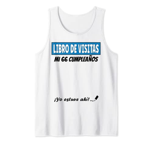 Libro De Visitas - 66 Años Cumpleaños Divertido Regalo 1955 Camiseta sin Mangas