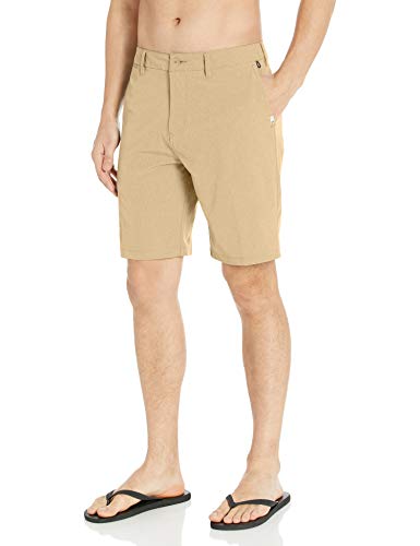 Quiksilver Men's Union Amphibian Hybrid 20 Inch Outseam Water Friendly Short, Plage Heather, 33