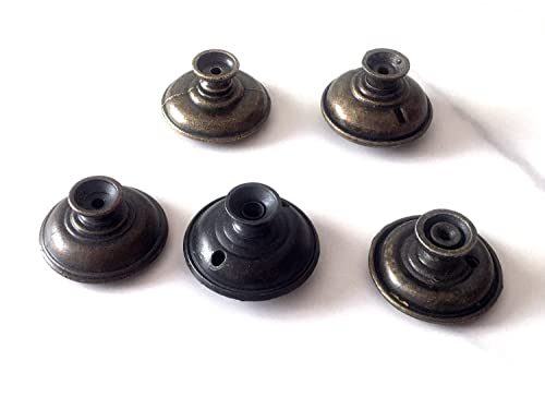 Bouton commode vintage JCAKES rustique bronze 37 mm pour meuble - 6
