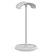 DC DREWCHAN Headphone Stand, Desktop Headset Holder with Headphone Cable Storage Clip, Heavy Duty Gaming Earphone Stand with Base Curved Storage for AirPods Max, Beats, Bose,Sony and More（White）