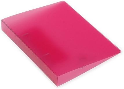 Etrangers TRANSPARENCY 2 hole D ring file A5 Binding thickness 15mm TRP-04-09 Pink by etranger di costarica