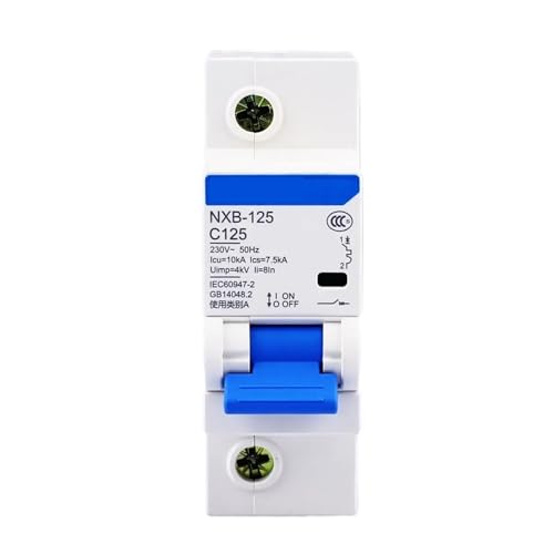 Disjoncteur miniature NXB-125 1P 80A 230V pour tableau électrique résidentiel