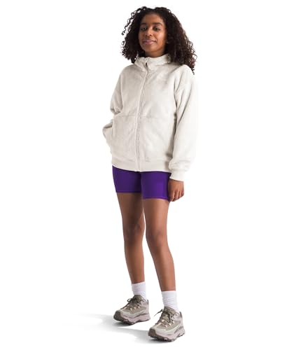 Image of THE NORTH FACE Girls' Osito Full Zip Hoodie | Fleece Hooded Jacket With Hand Pockets & Durable Ribbed Collar