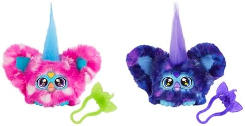 Furby Furblets Dah-Tee & Star-Lee Mini Friends Bundle, 45+ Sounds Each, Country & Galaxy Music, Electronic Plush Toys, Ages 6+ image 2