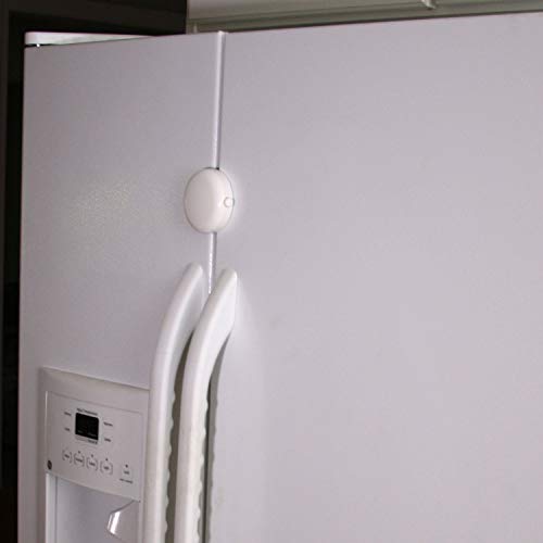 Qdos Adhesive Fridge/Freezer Lock - Easy One Handed Operation - Patented ZeroPinch Design
