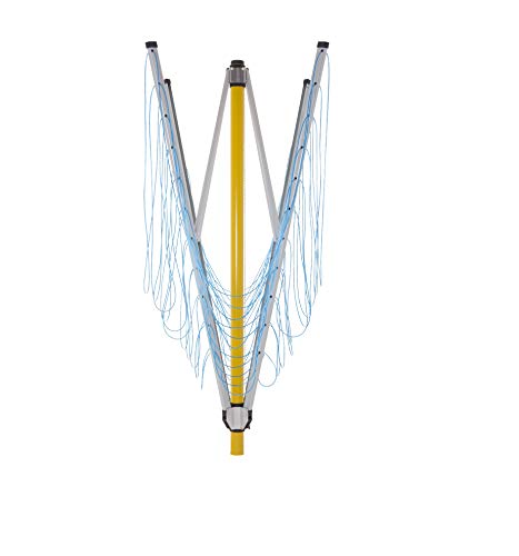 stewi Rotary Washing line, Aluminium, Yellow/Silver/Blue, 225 x 225 x 206cm - Image 2