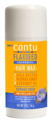 Cantu Flaxseed Smoothing Hair Wax Strong Hold 2 Ounce (Pack of 2)