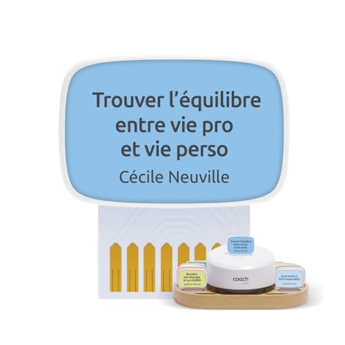 Morphée Carte de Coaching : Trouver l'équilibre entre vie pro et vie perso par Cécile Neuville - Fonctionne avec Coach - Coach audio de développement personnel - 100% Déconnecté Sans Écran sans Onde