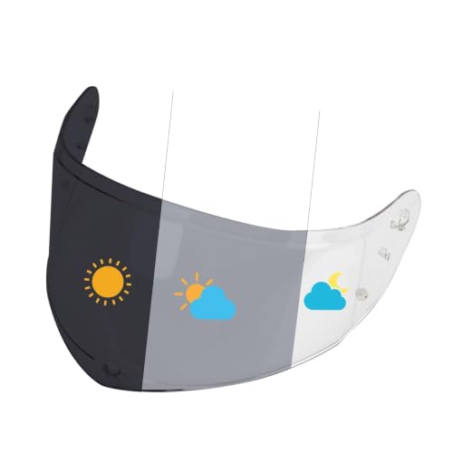 Image of PSLER Stream II Helmet Tinted Visor FF808 Face Shield Replacement for Stream II FF808