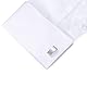 HONEY BEAR Herren Hochzeit Manschettenknöpfe Cufflinks Manschettenknopf (Silber)