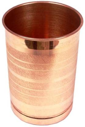 A&S Ventures Copper Drinking Serving Water Glasses Serveware Glass Tumbler for Health Benefits, Kitchen, Gifting-1 Pc