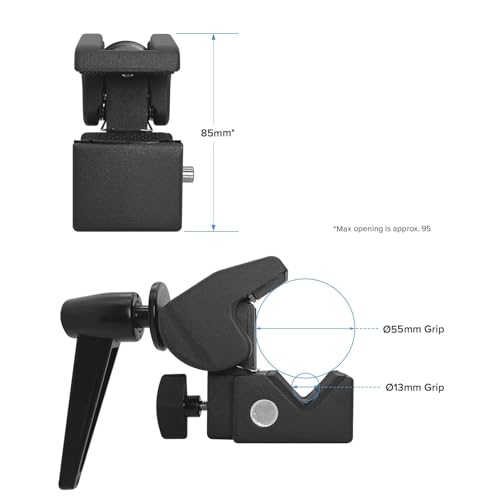 Image of PHOTOMAX C Clamp with Metal Stud Universal 1 /4 inch & 3 /8 inch Screw for Multi Purposes, 40 Lbs High Loading Super (C Clamp with Metal Stud Universal)