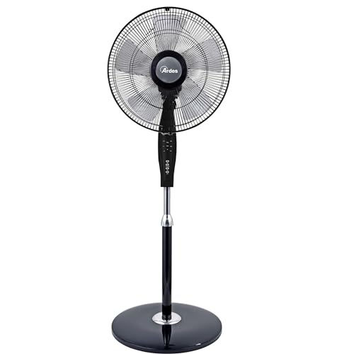 Ventilatore Da Pavimento EGLEMTEK Mexicali 70W - 5 Pale Acciaio 42cm, 3 Velocità, Oscillante, Altezza Regolabile 130cm - Foto 3