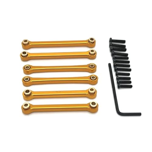 Bielle RC pour Wltoys 144016 144018 biellette de direction métal 1/14 jaune