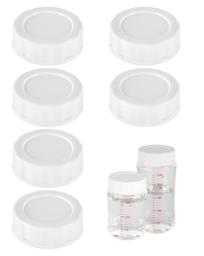 Baby Bottle Cap for Pigeon Bottle, Soft & Safe Bottle Lid, 6 Count