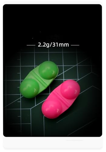 Kit 70 piezas de cuentas con cascabel para pesca miniatura 3