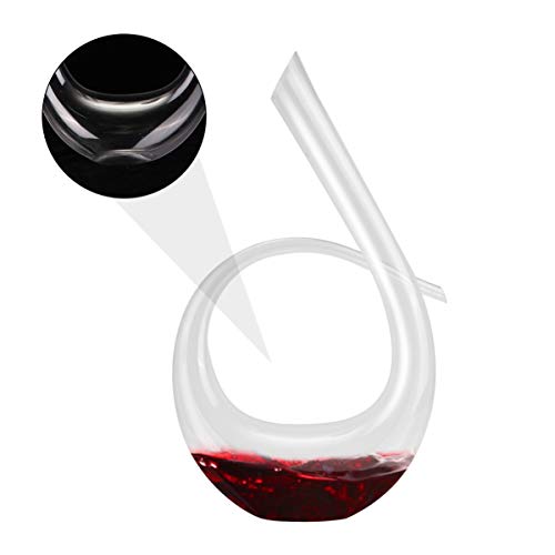 Garrafa de vinho de vidro de cristal Hemoton dispensador de vinho tinto acessórios de vinho