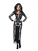 Produktbild Smiffys Kostüm Skelett, Schwarz, mit langärmeligem Schlauchkleid Halloween