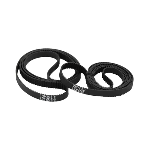 Courroie de distribution GT2 6mm boucle fermée 2GT 730mm en caoutchouc pour imprimante 3D - 4