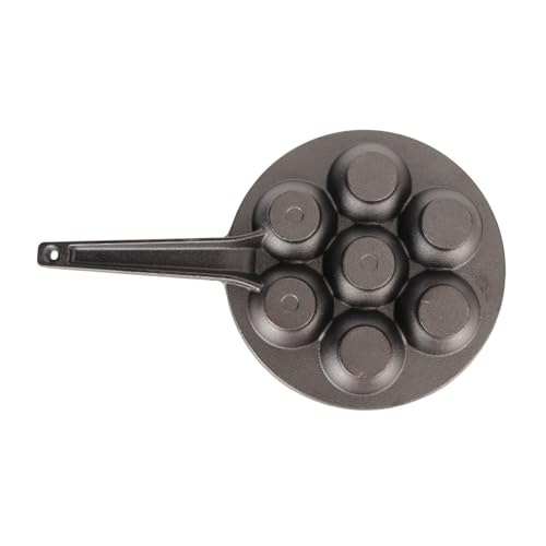 Takoyaki Grill Pan Plate, 7 Holes Stuffed-Pancake Pan Takoyaki Maker, Takoyaki Baking Molds Tray Japanese Octopus Fish Ball Cake Grill Pan for Pancake Balls, Fried Eggs, Takoyaki Cooking Tool - Image 7