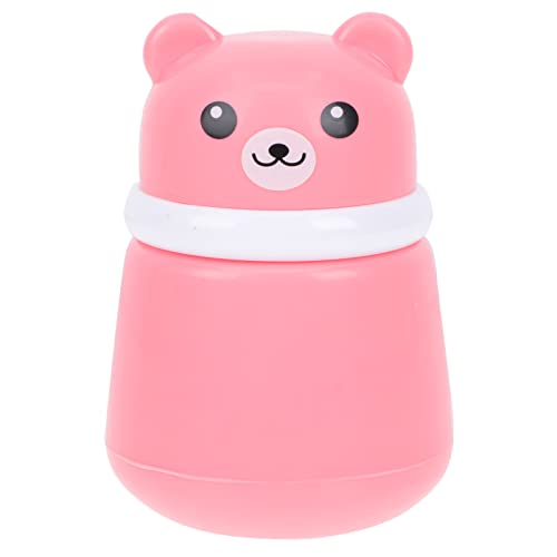 Cartoon After- Bath Puff Box Skin Care Powder Case Portable Empty Body Powder Container Dispenser for Home Travel Pink