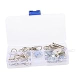 Hemobllo 1 caja Kit Cierres para Bolsos D y Ganchos Giratorios de Accesorios DIY para Mochilas Correas y Bolsos Hebillas con Superficie Lisa y Diseño Compacto