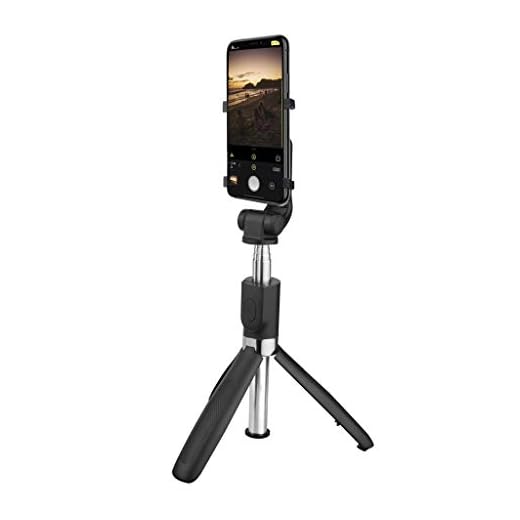 Gshield | Tripé Portátil Shutter para Celular - Bastão de Selfie Expansível com Controle Remoto Bluetooth