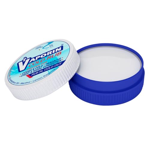 Image of Vaporin Cold Rub 10mL (Pack of 7) | Strong Relief for Cough, Cold, Nasal Congestion, Headache, Runny Nose, Chest Tightness, and Flu Symptoms