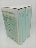 Gottfried Keller ausgewählte Werke in 4 Bänden. 1. Band: Gedichte. Die Leute von Seldwyla erster Band. 2. Band: Die Leute von Seldwyla zweiter Band. Sieben Legenden. 3. Band: Züricher Novellen. 4. Band: Das Sinngedicht, Aufsätze. - Gottfried Keller 