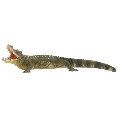 Bullyland 63690 - Spielfigur Alligator, ca. 19 cm große Tierfigur, detailgetreu, PVC-frei, ideal als kleines Geschenk für Kinder ab 3 Jahren