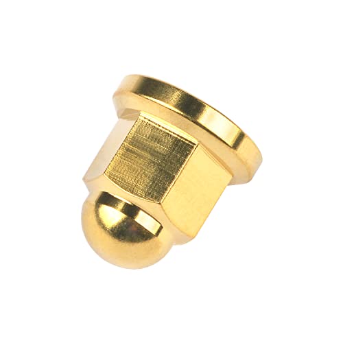Image of Titanium M6 M8 M10 Dome Head Acorn Nuts for Bicycle Motorcycle Exhaust Pipe Car Pack of 6 (M8, Gold)